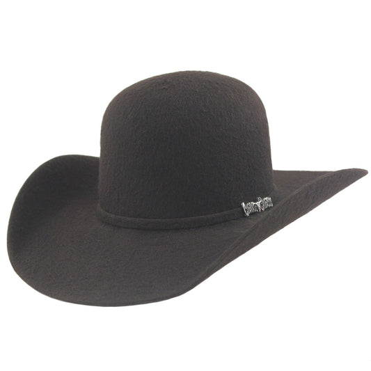  Open Crown Cowboy Hat Grizzly Chocolate