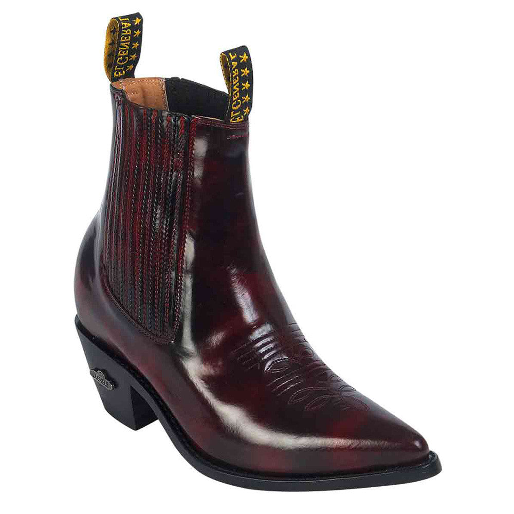  Men's Pointed Toe Western Ankle Boot