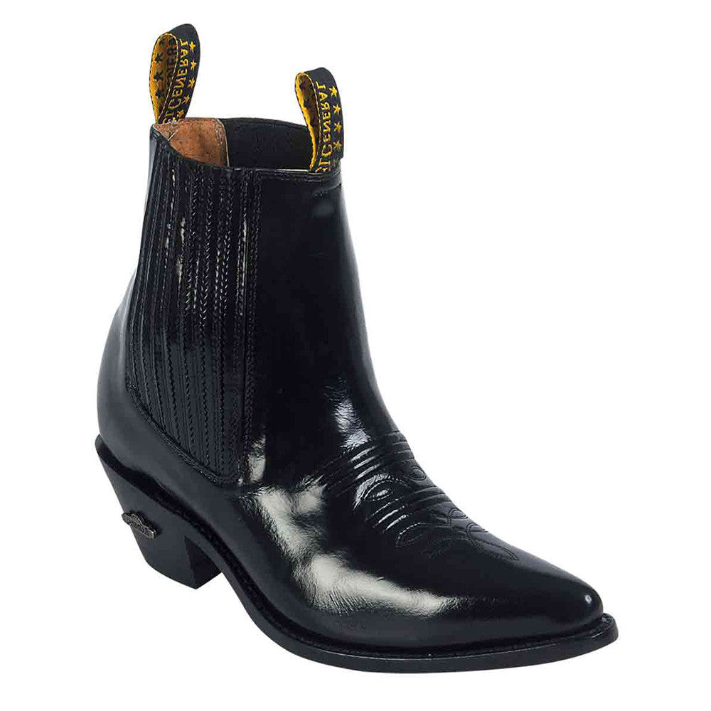  Men's Pointed Toe Western Ankle Boot