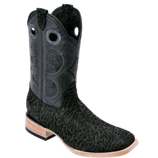  Black Bullhide Square Toe Cowboy Boots
