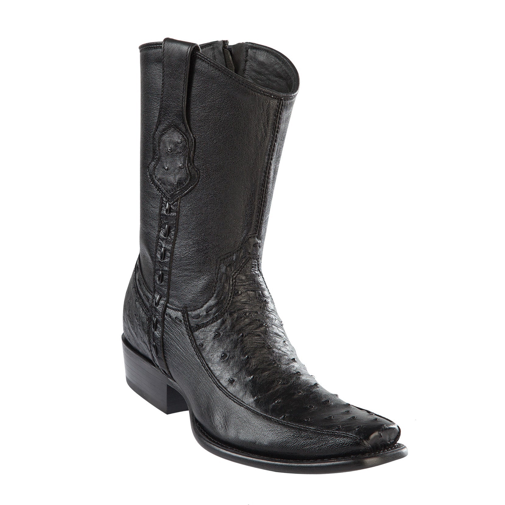  Ostrich Short Cowboy Boots