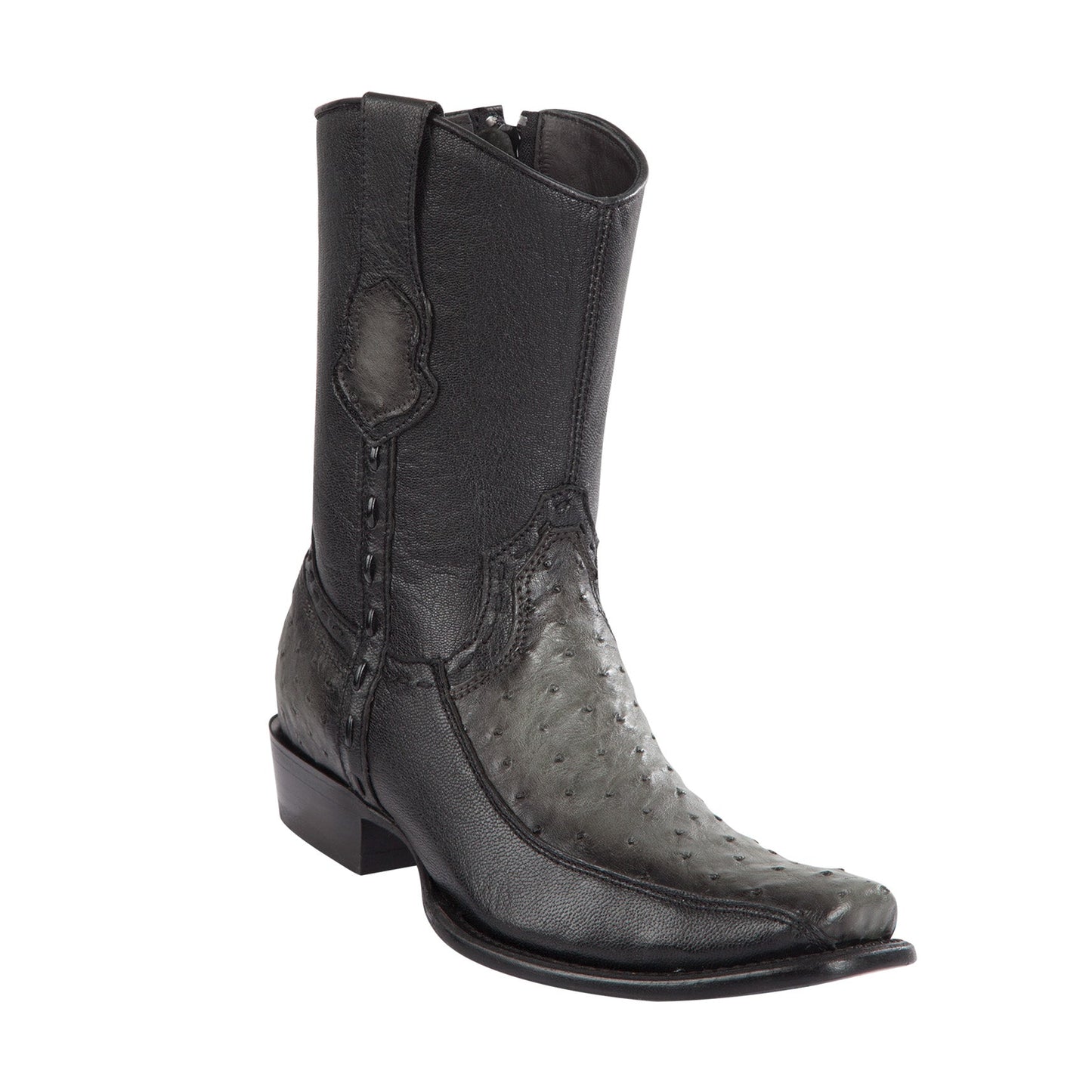  Ostrich Short Cowboy Boots