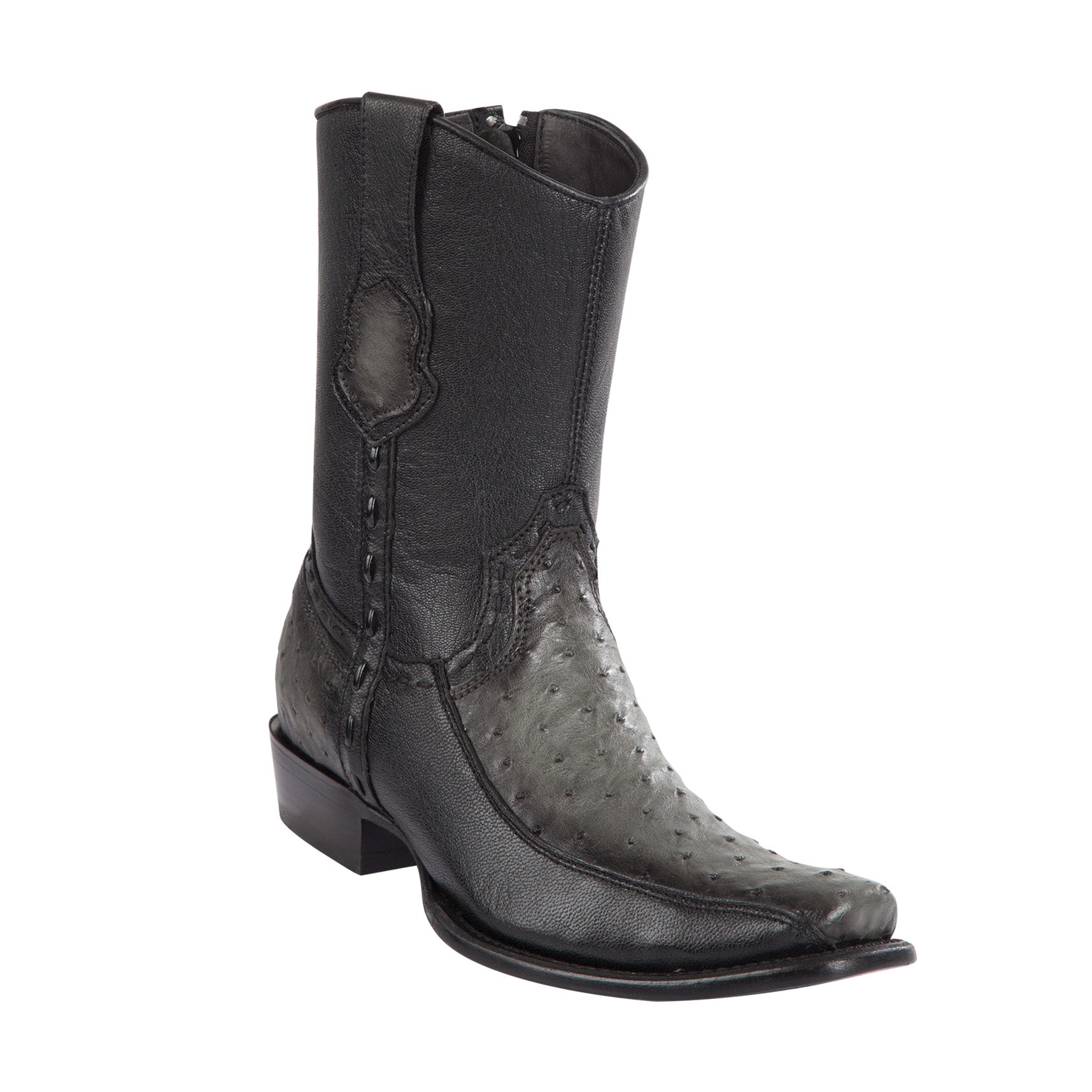 Ostrich Short Cowboy Boots