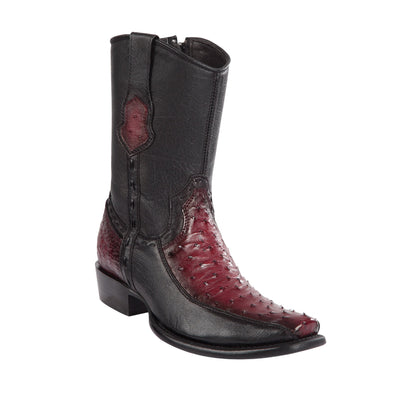 Ostrich Short Cowboy Boots