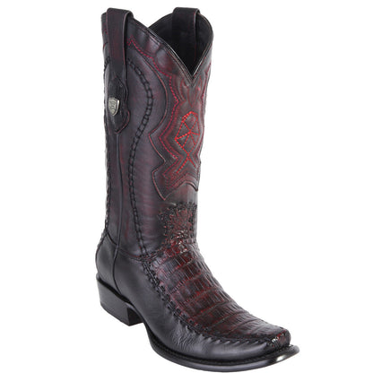  Western Boots Caiman Belly Semi Square Toe
