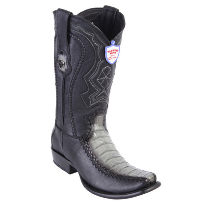  Western Boots Caiman Belly Semi Square Toe