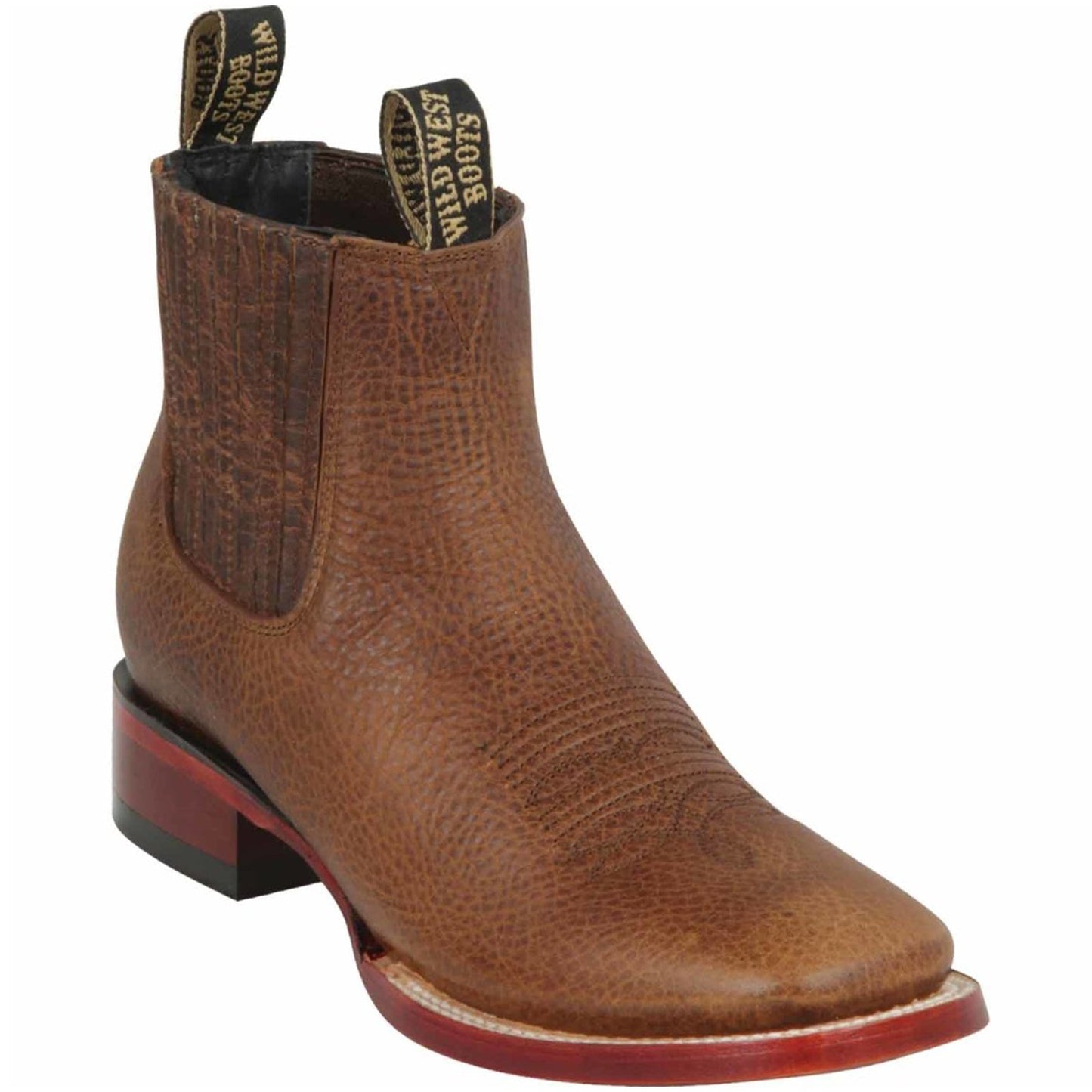  Walnut Square Toe Ankle Boots