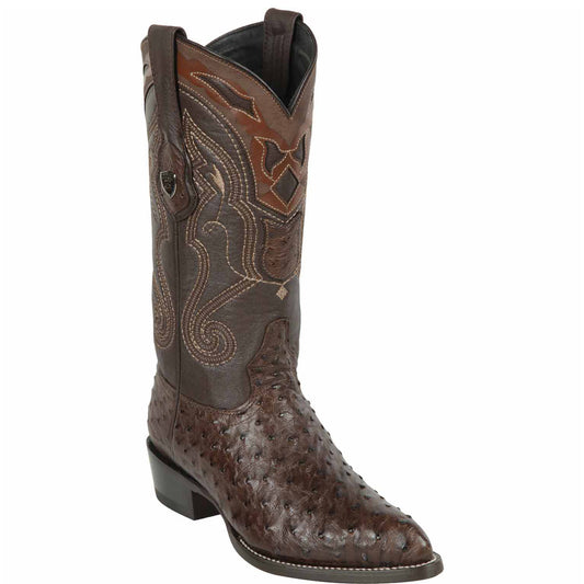  Men's Brown Ostrich Boots
