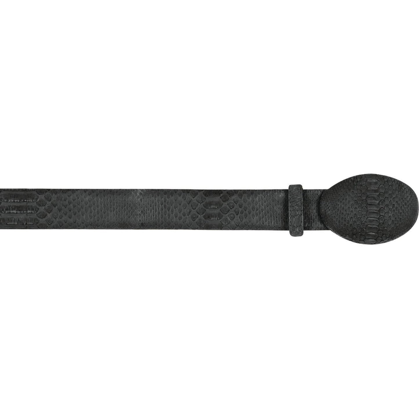  Snakeskin Belt Black