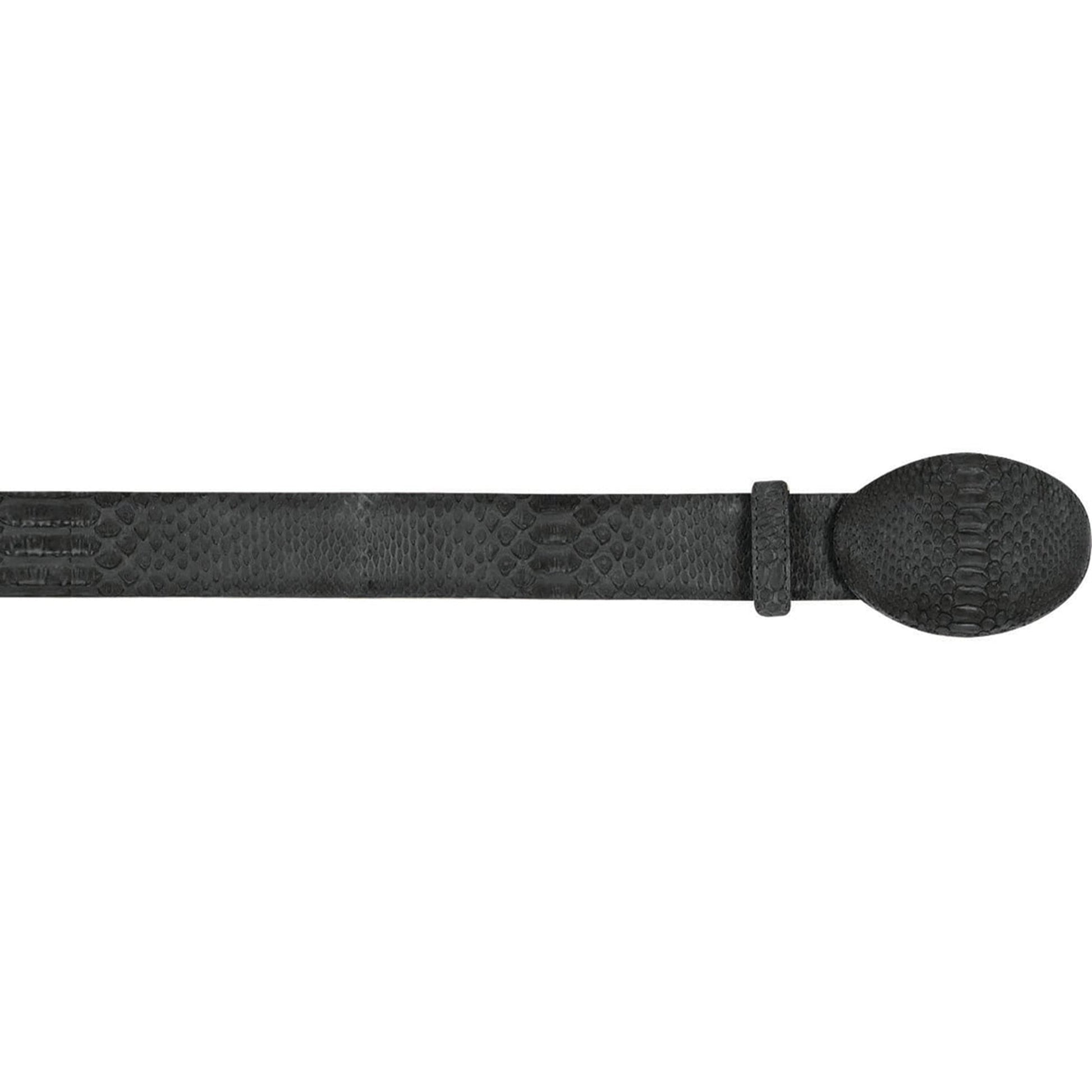  Snakeskin Belt Black
