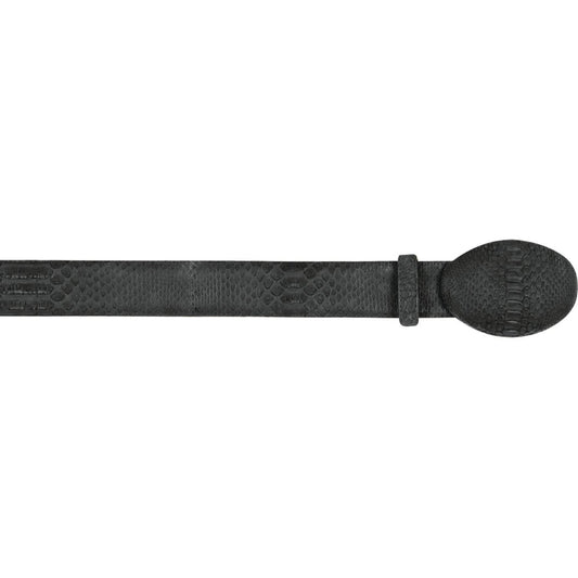  Snakeskin Belt Black