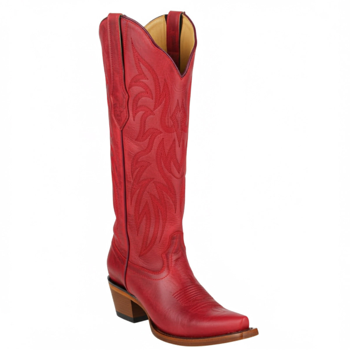  Desert Red Knee High Boots