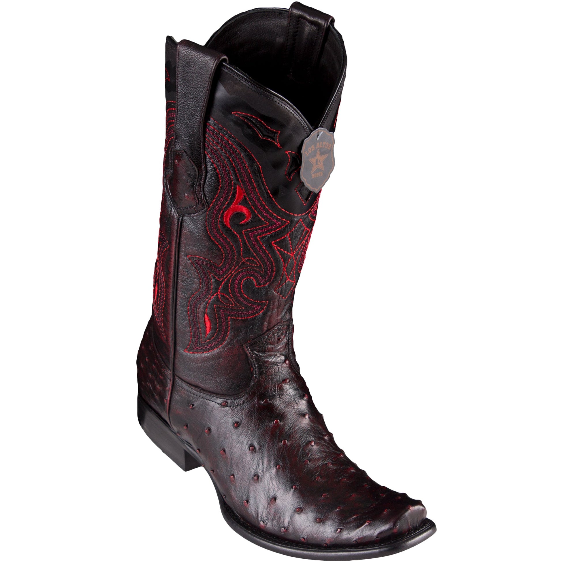  Ostrich Boot Dubai Semi Square Toe