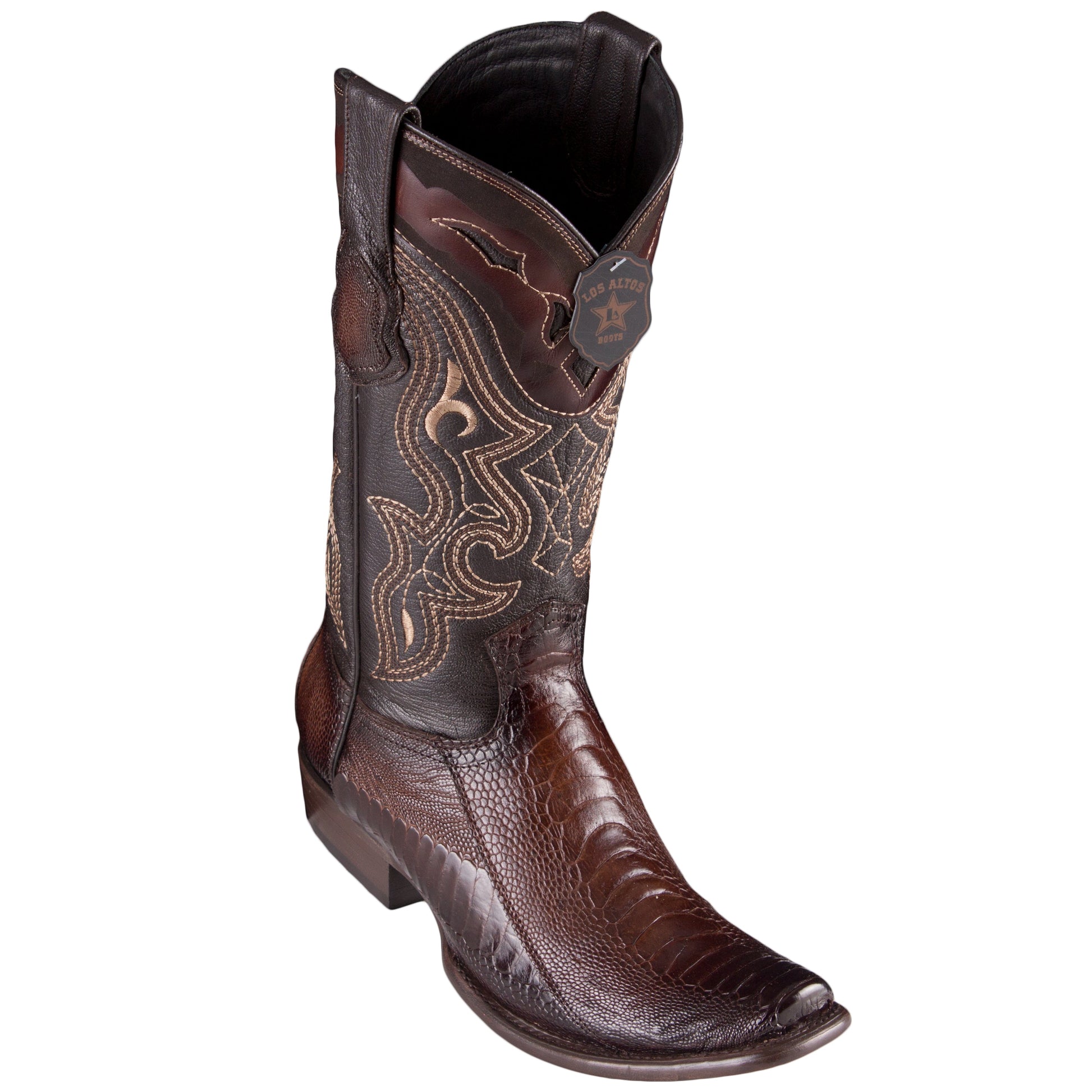  Brown Ostrich Leg Boots
