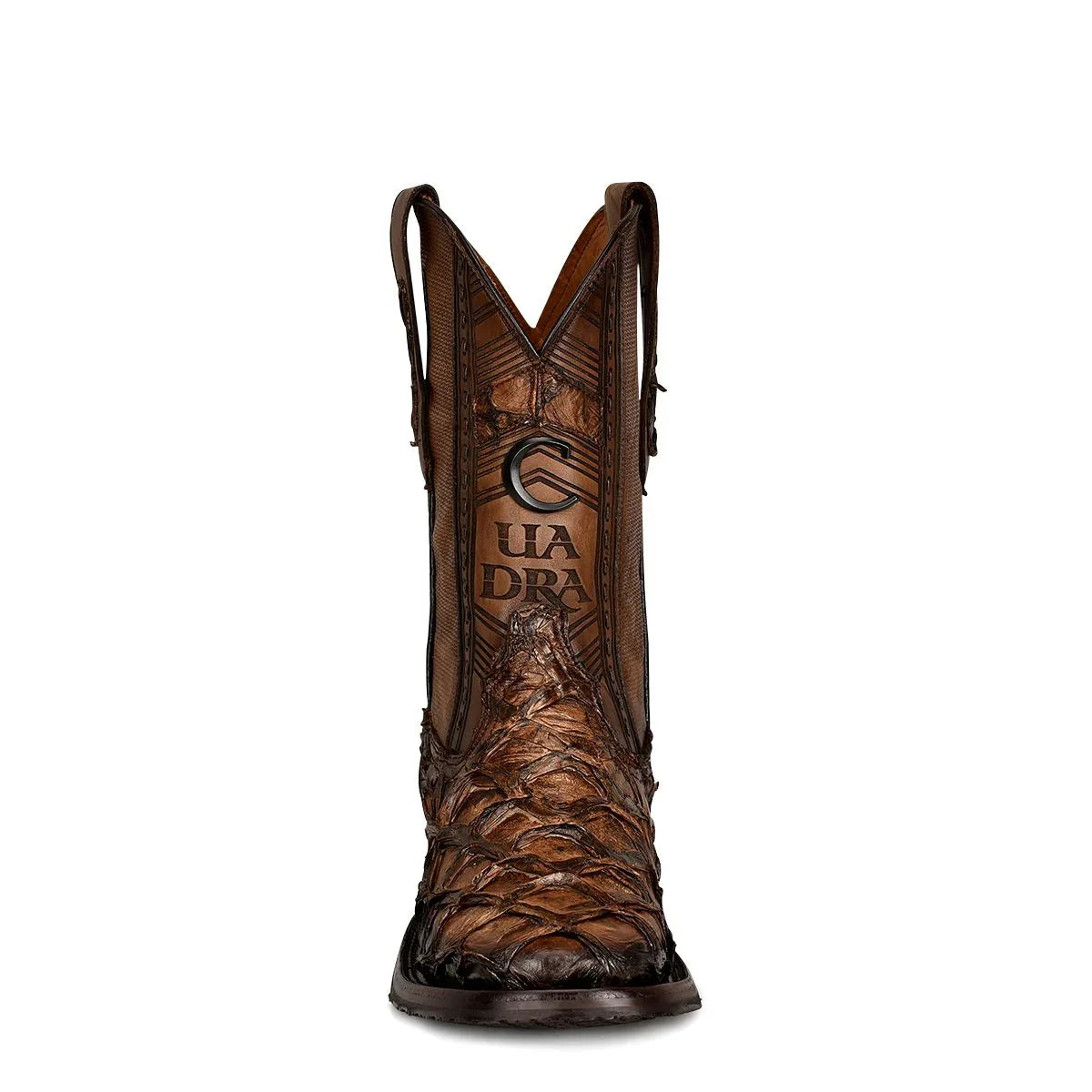  Mens Honey Fish Pirarucu Square Toe Cowboy Boots