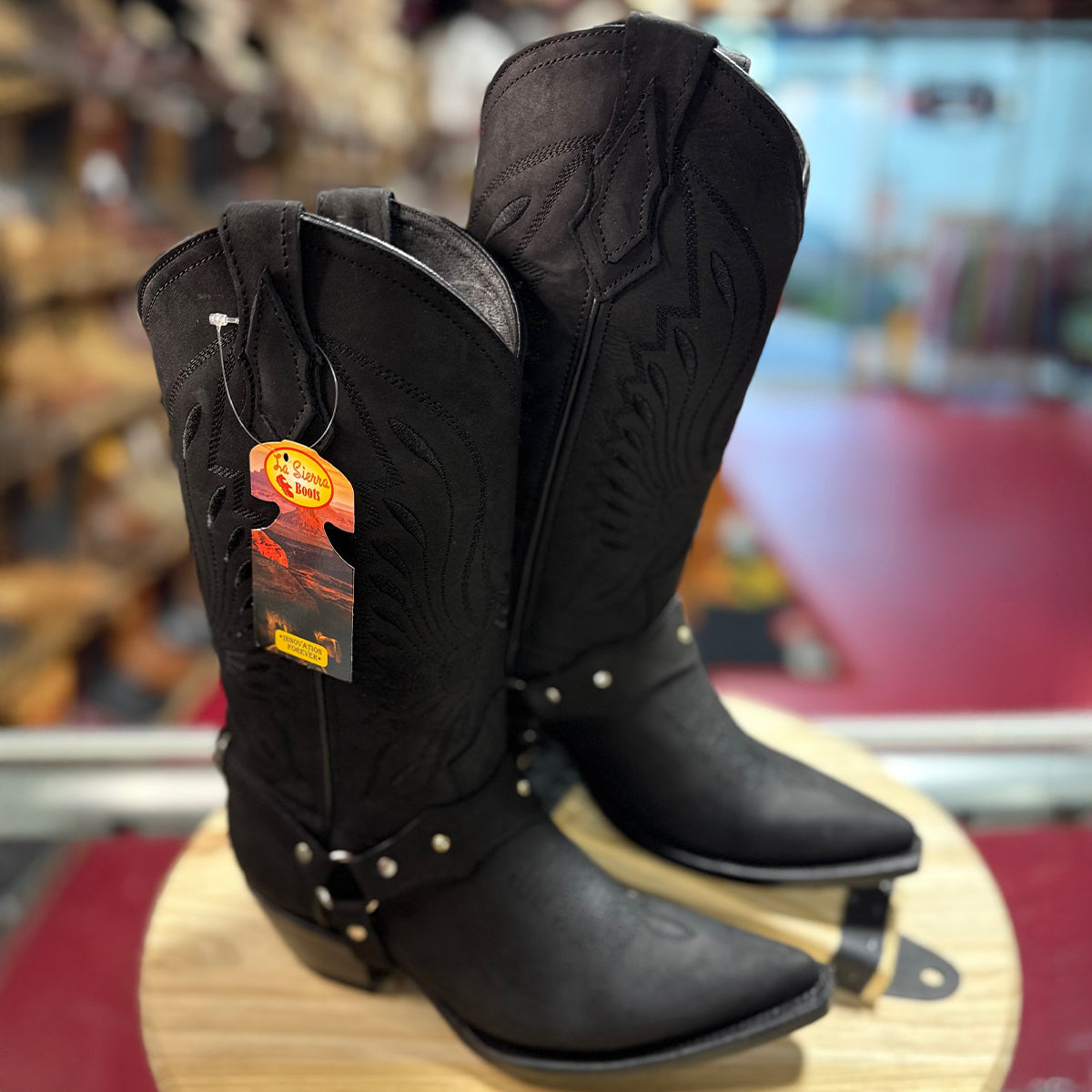  Women's Black Cowboy Boots