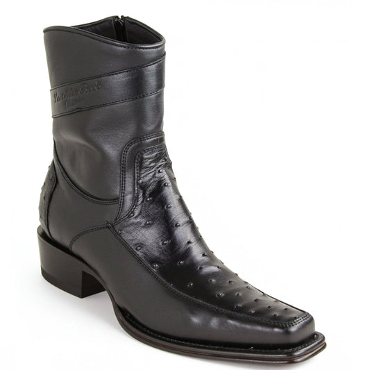  Short Ostrich Boots European Toe