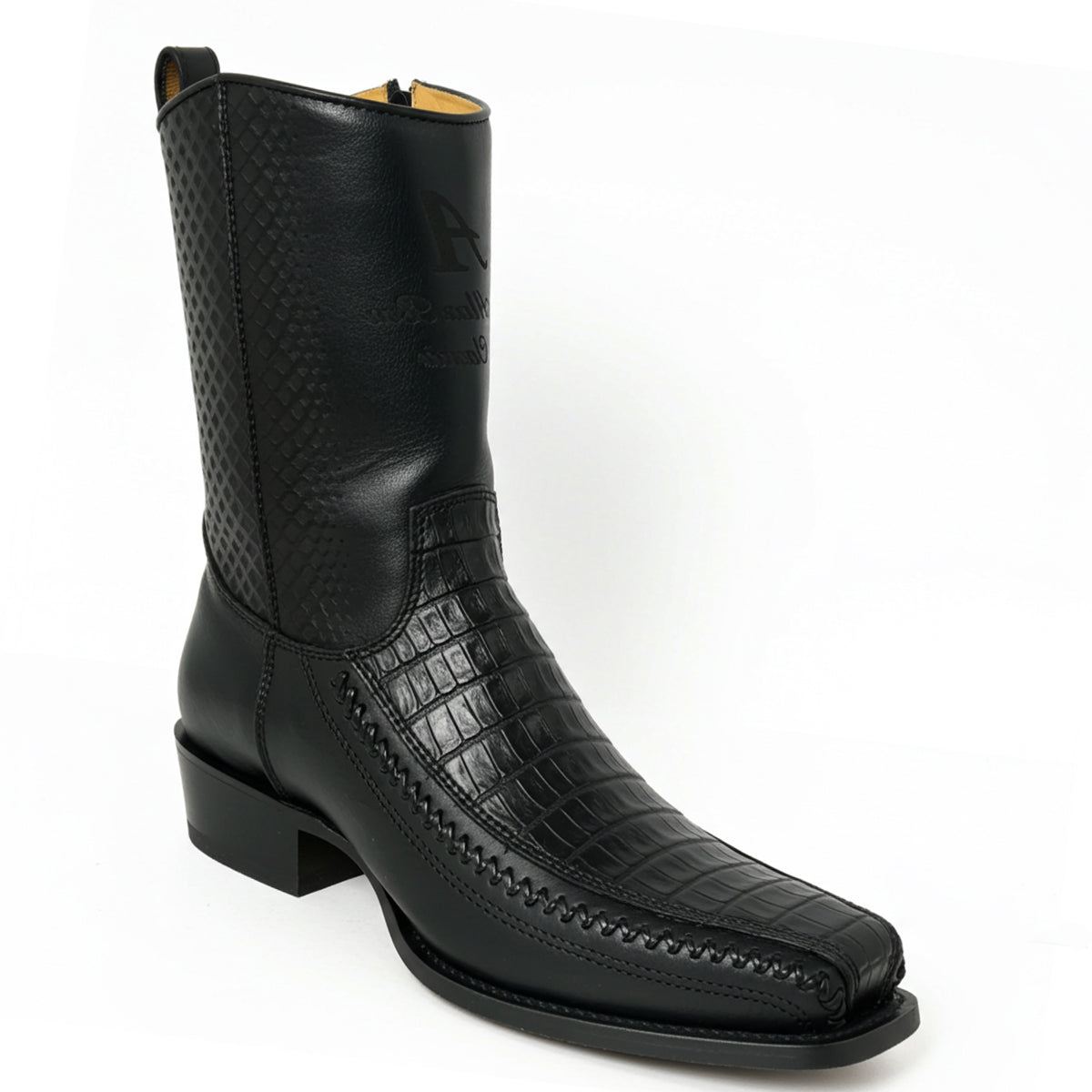  Portugal Caiman Boots 7x Square Toe