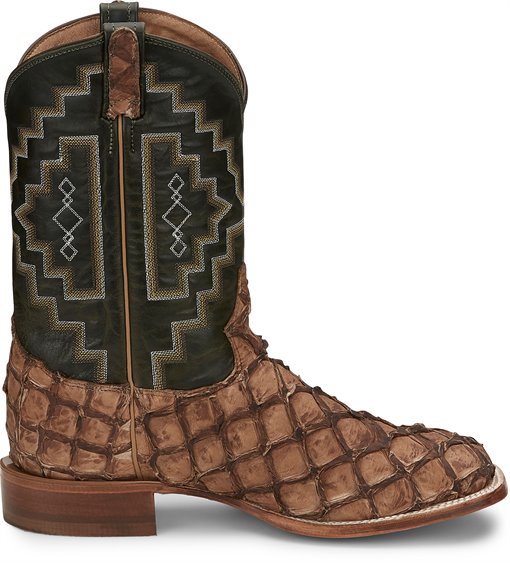 Tony Lama Men's Leviathan Pirarucu Square Toe Boot
