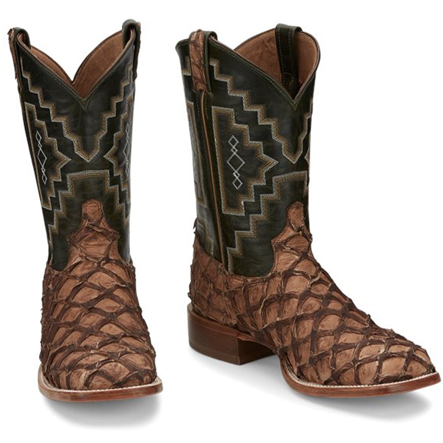 Tony Lama Men's Leviathan Pirarucu Square Toe Boot