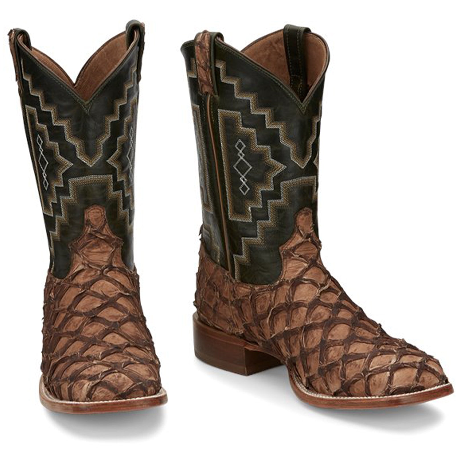 Tony Lama Men's Leviathan Pirarucu Square Toe Boot
