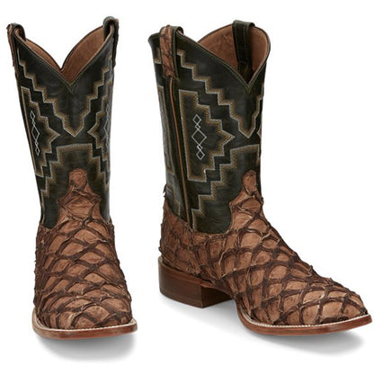 Tony Lama Men's Leviathan Pirarucu Square Toe Boot