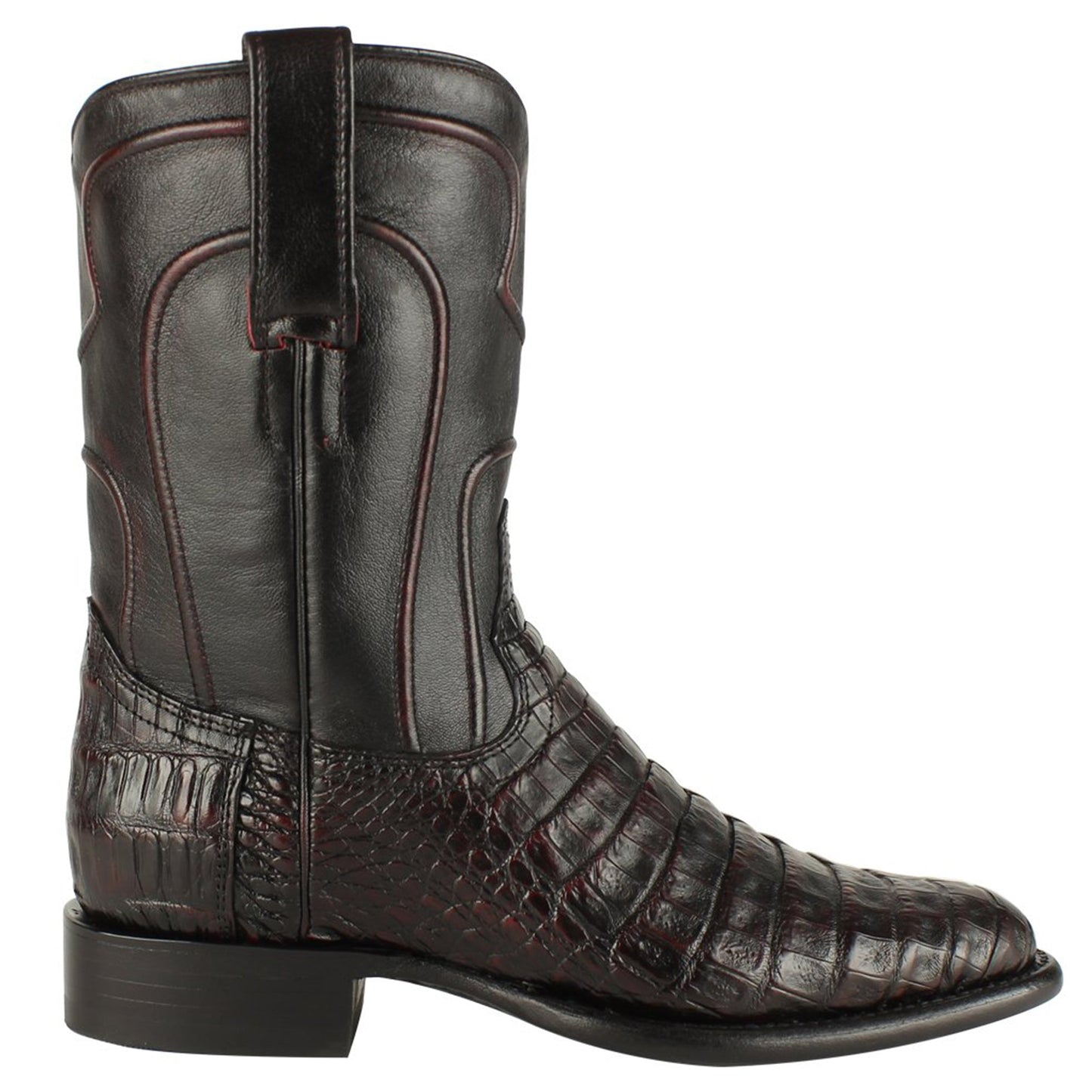  Black Cherry Caiman Roper Boots