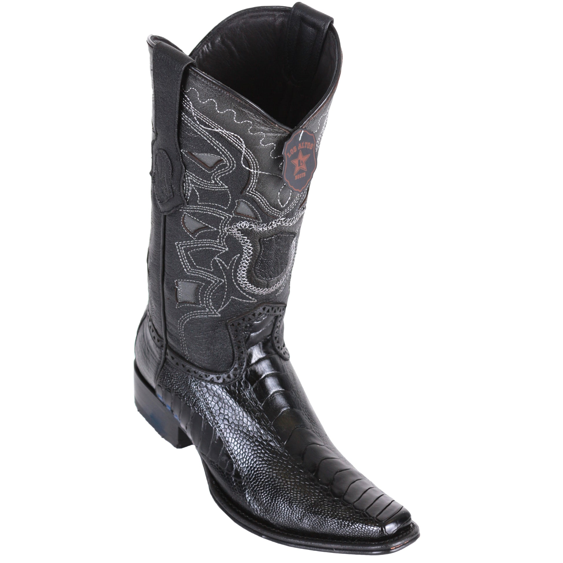  Ostrich Leg European Toe Western Boots