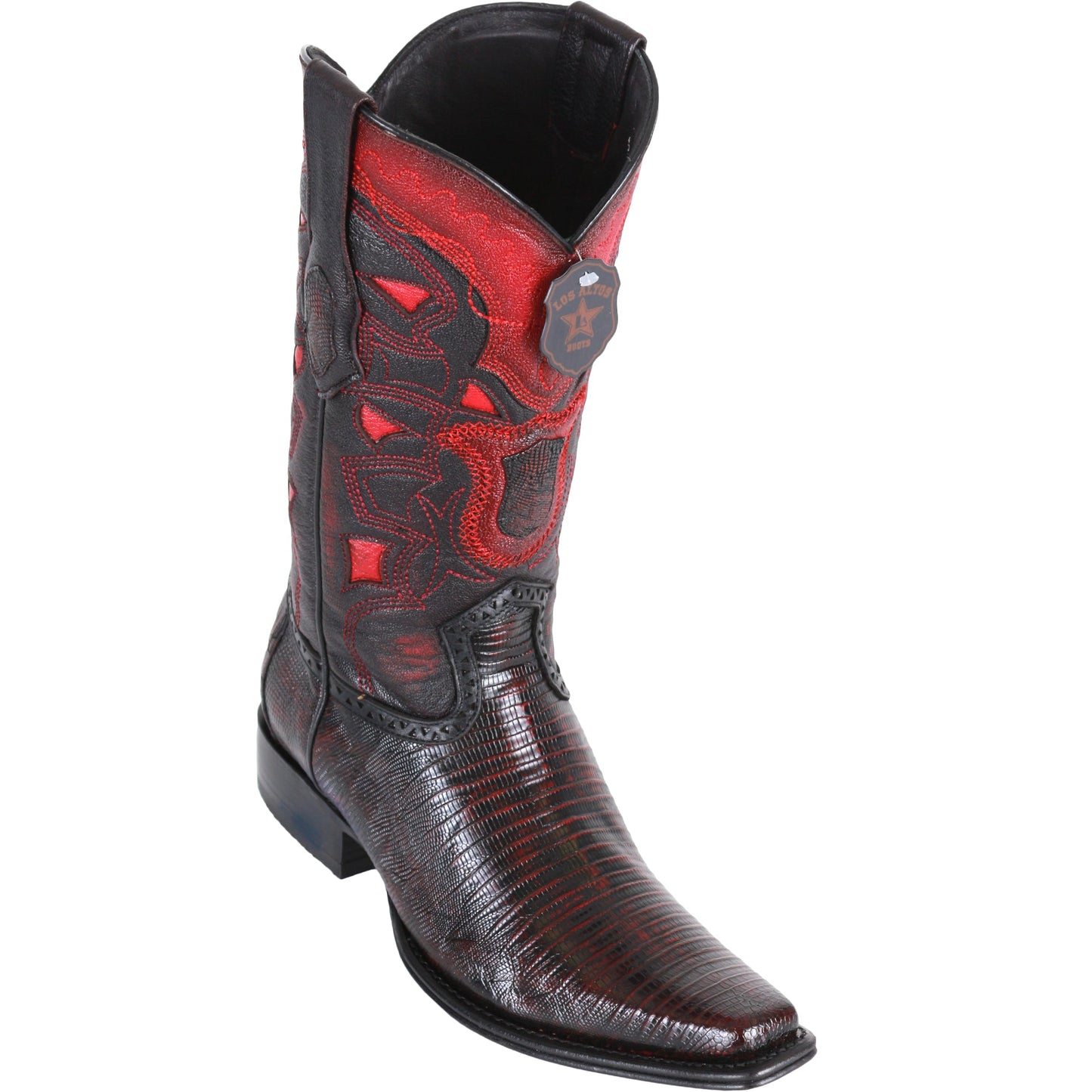  Black Cherry Lizard Cowboy Boots