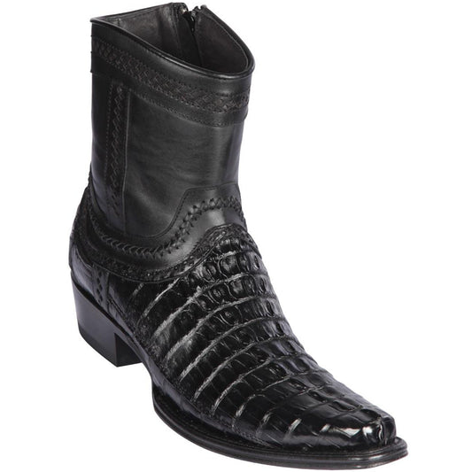  Caiman Tail Short Black Boots