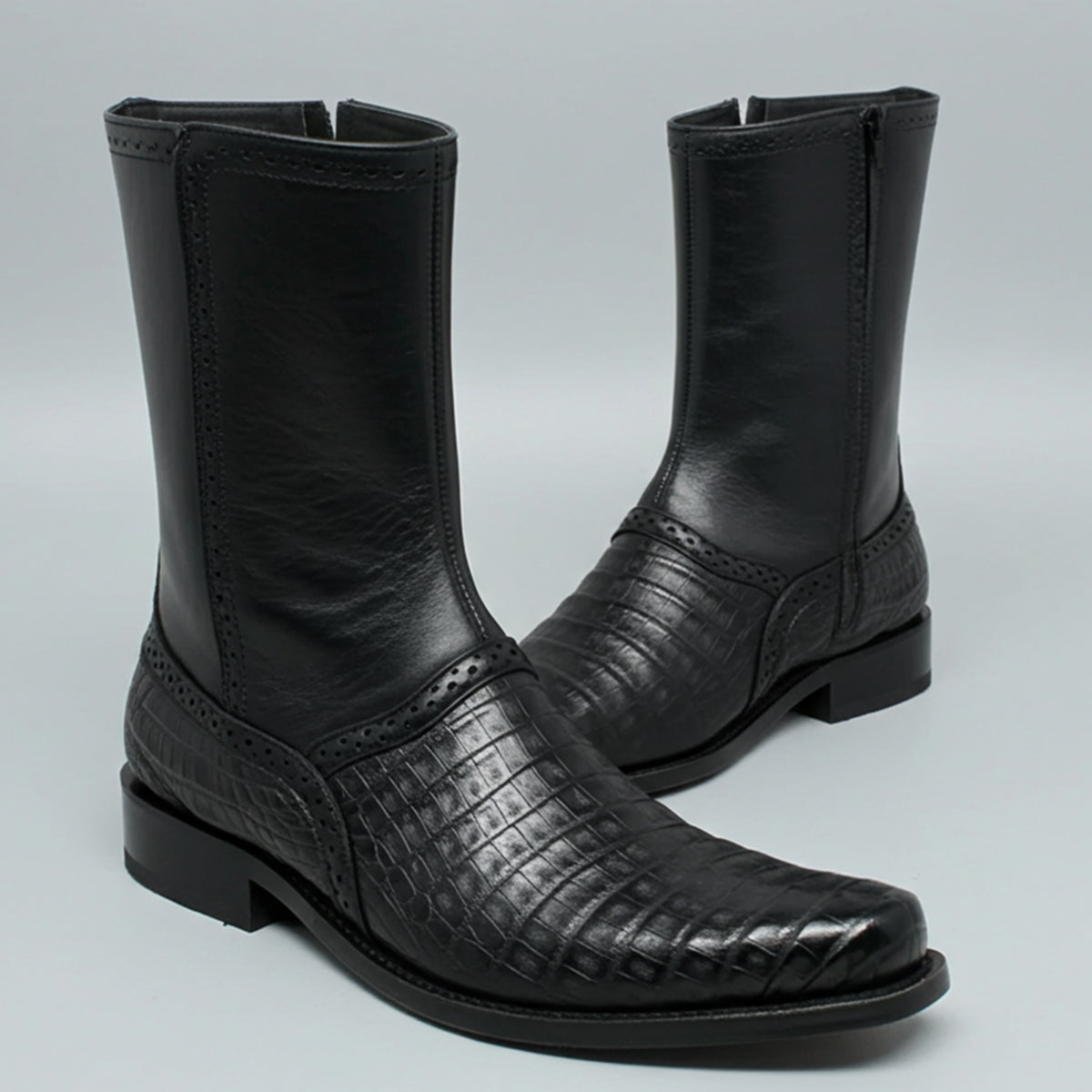  Men's Caiman Belly Dress Boots
