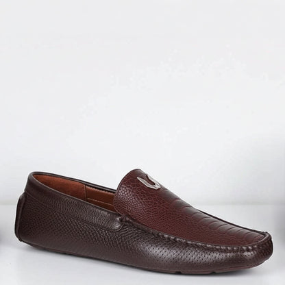  Brown Grasso Ostrich Leg Moccasins