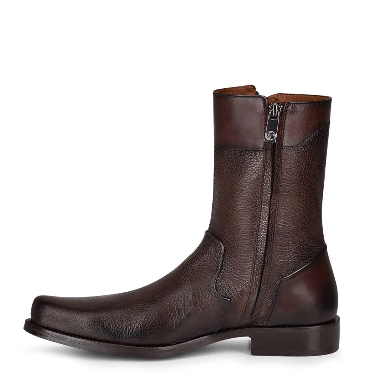  Deer Double Zipper Dress Boot