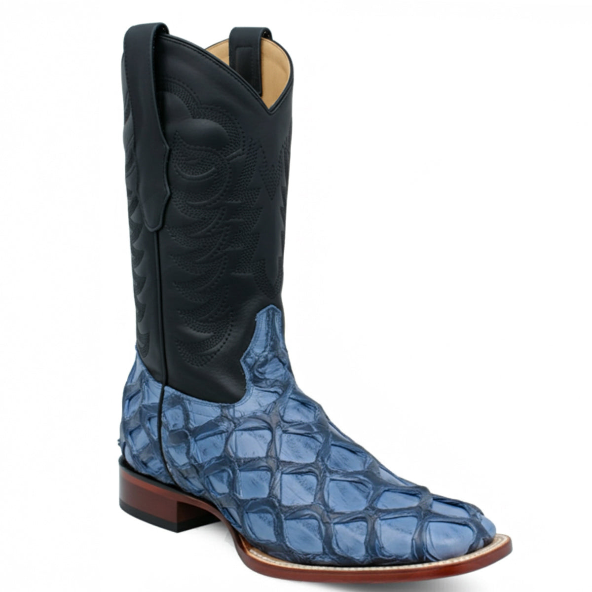  Denim Blue Pirarucu Boots