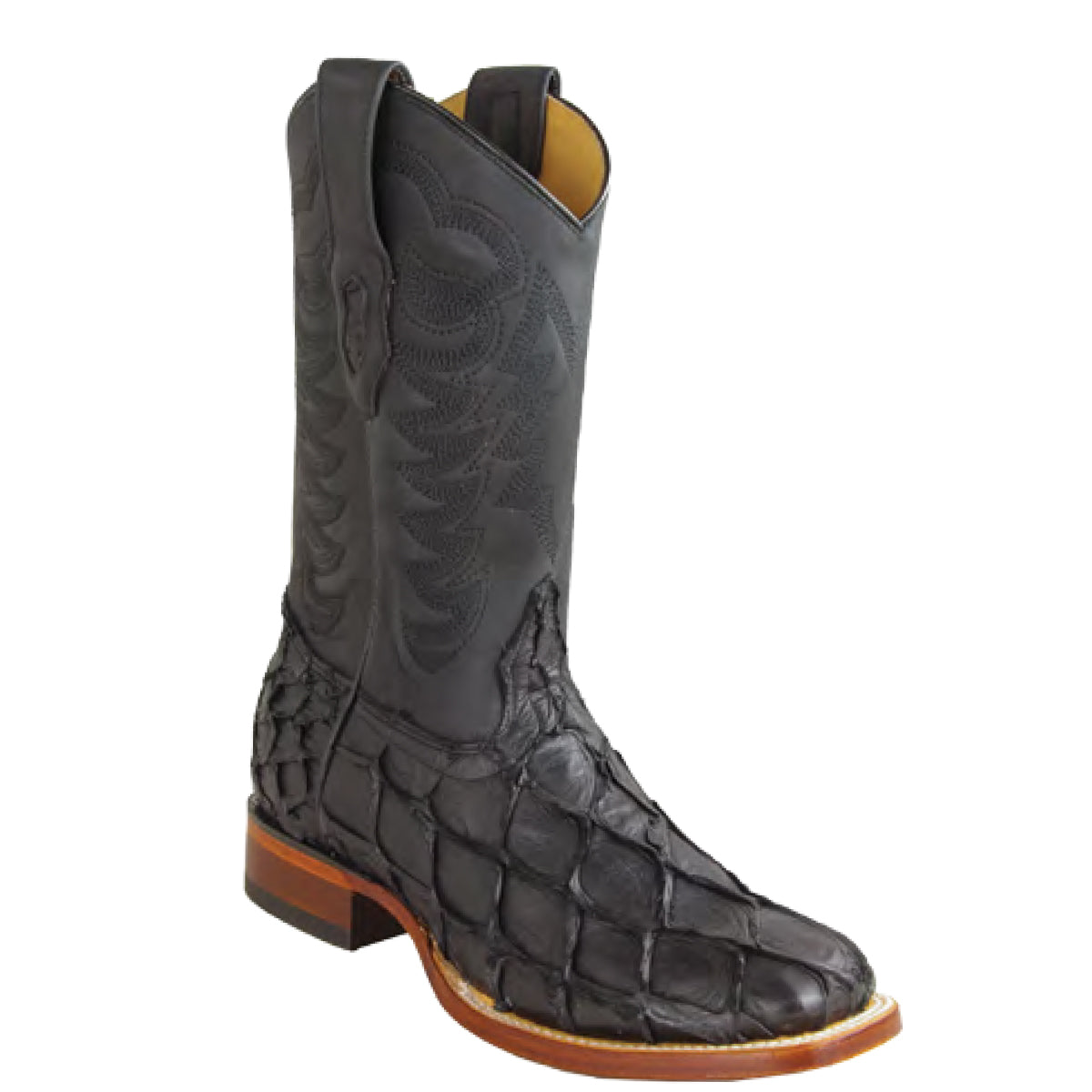  Matte Black Pirarucu Boots