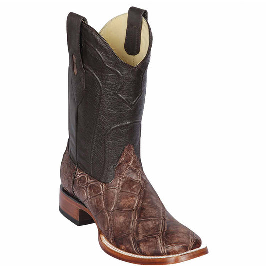  Sanded Brown Alligator Boots