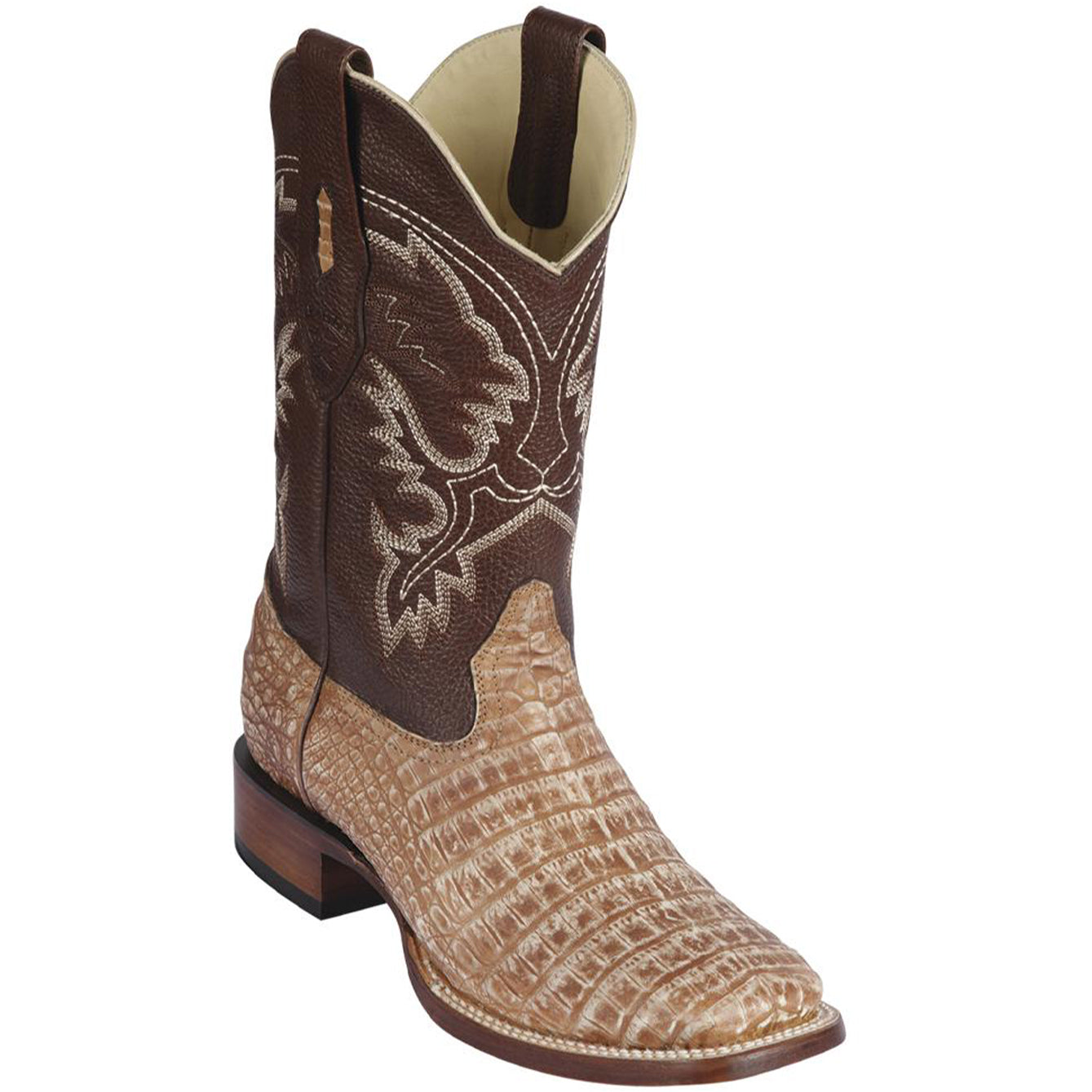  Caiman Square Toe Boots Sahara Oryx