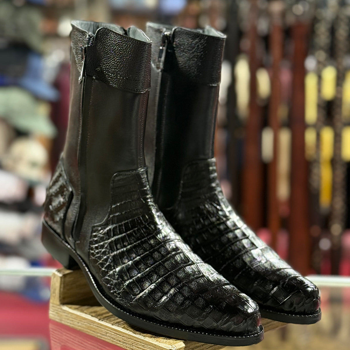  Caiman Belly Dress Boots