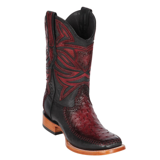  Ostrich & Deer Wide Square Toe