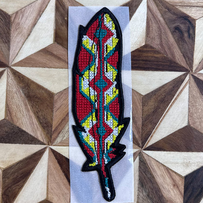 Handmade Feather Cowboy Hat Patches