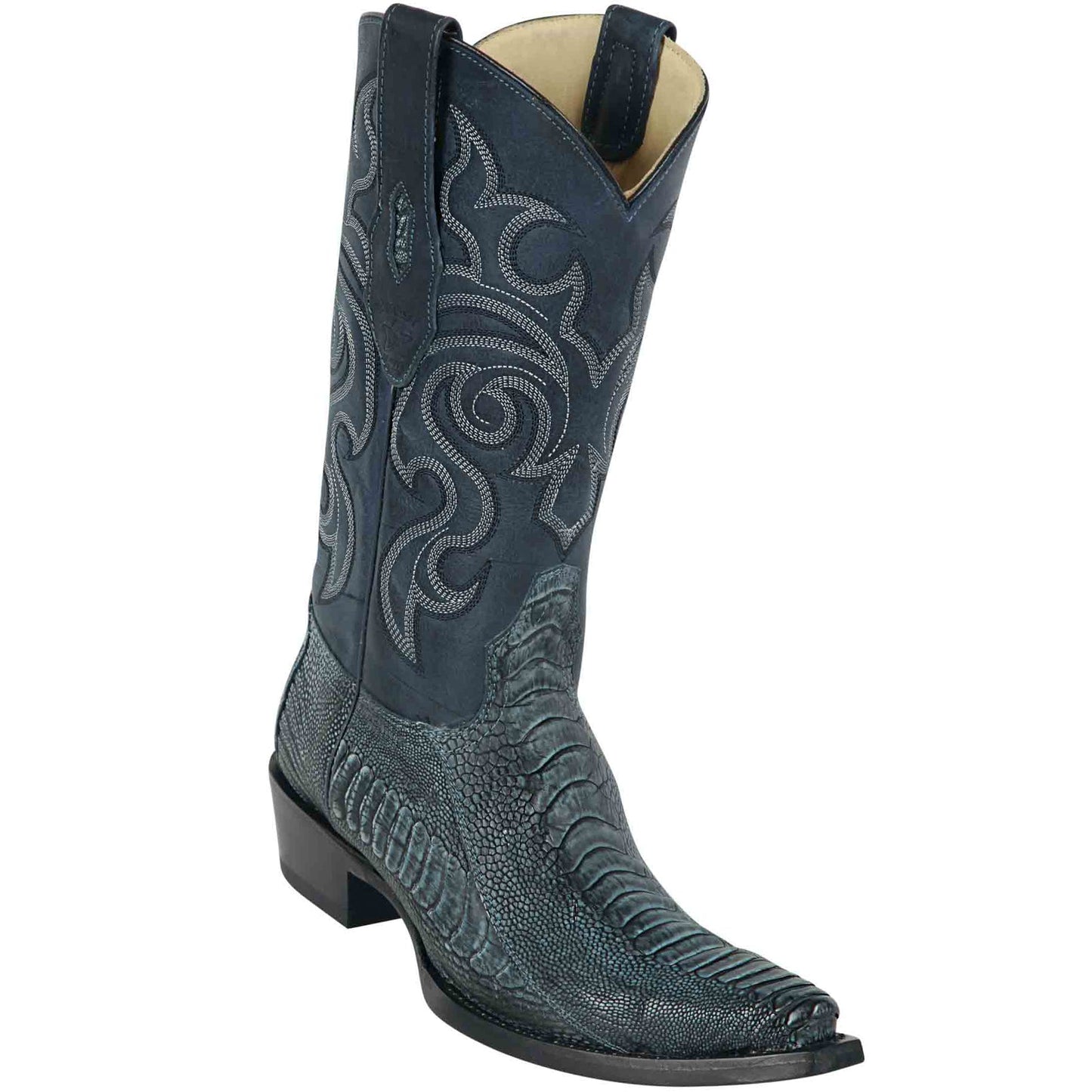  Ostrich Leg Boots Rustic Blue