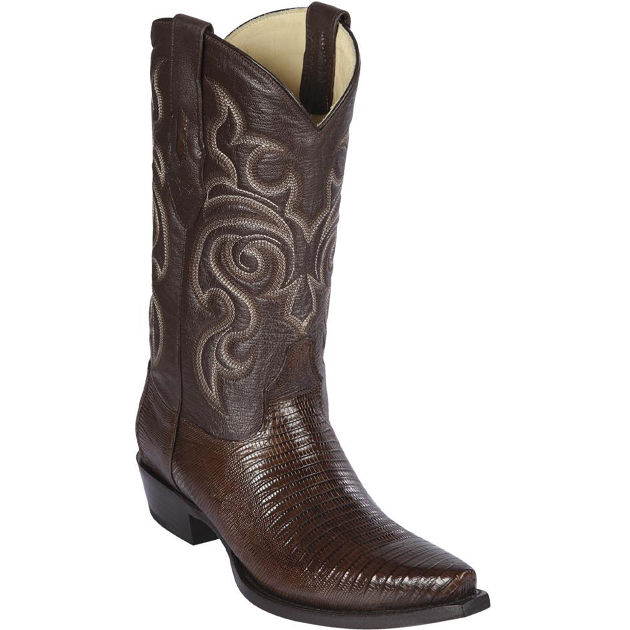  Brown Lizard Boots Snip Toe