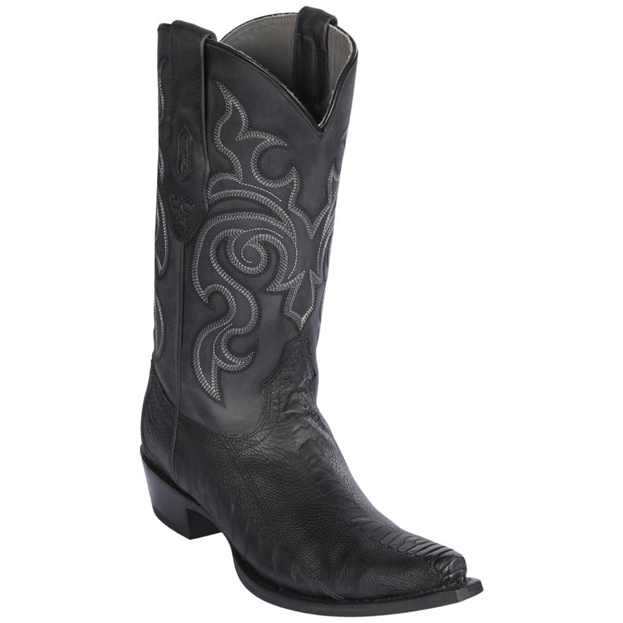  Ostrich Leg Snip Toe Western Boots