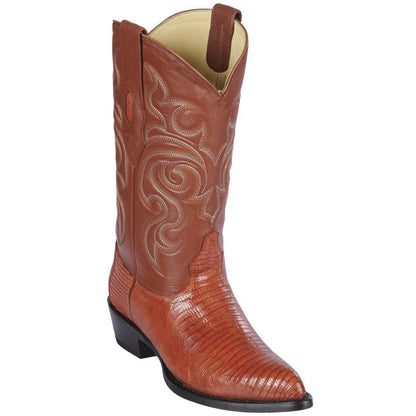  Lizard Cognac Cowboy Boots J-Toe