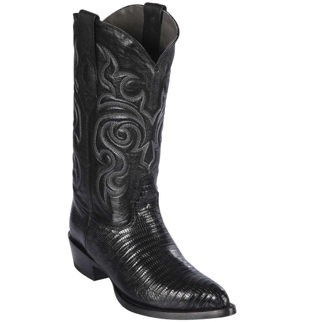  Black Lizard Cowboy Boots J-Toe