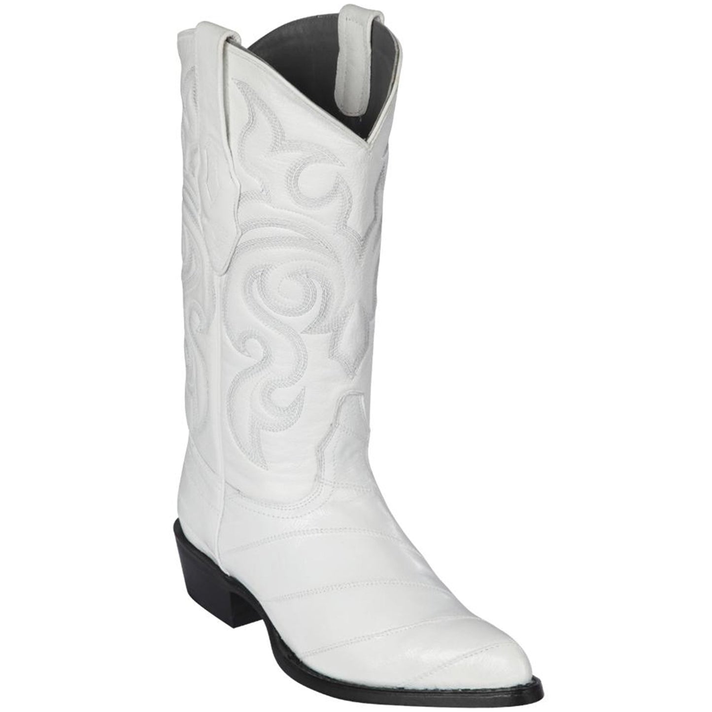  White Eel Skin Boots