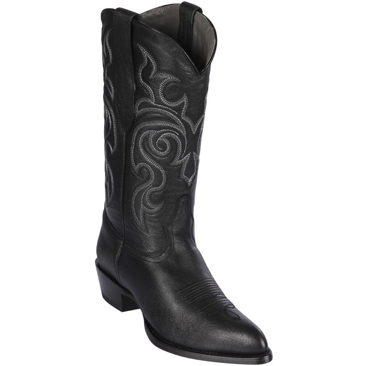  Goat Black Cowboy Boots J-Toe
