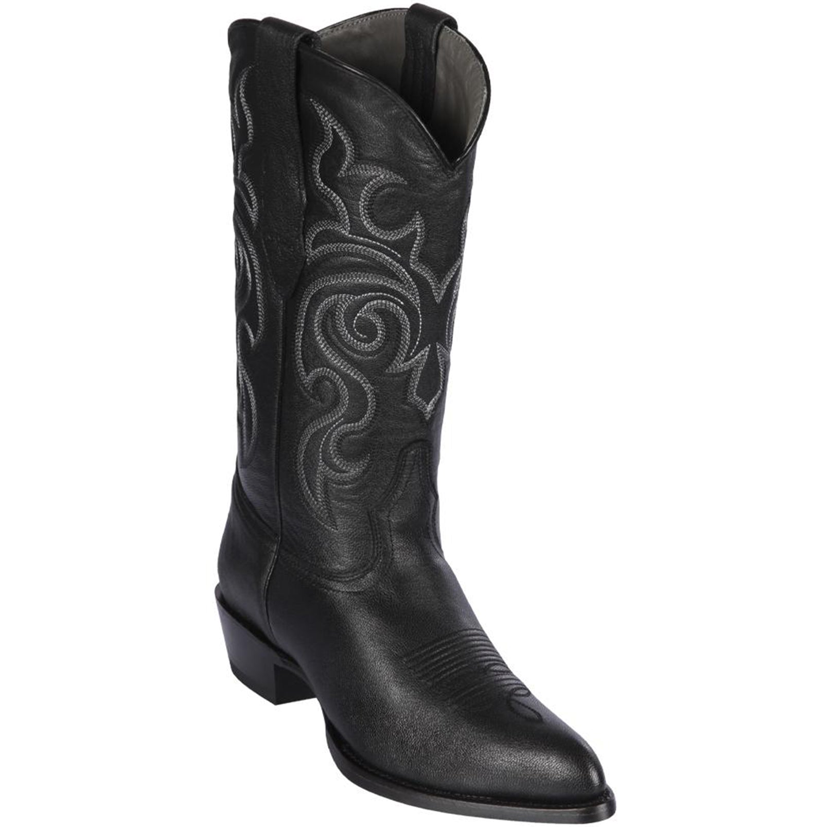  Goat Black Cowboy Boots J-Toe