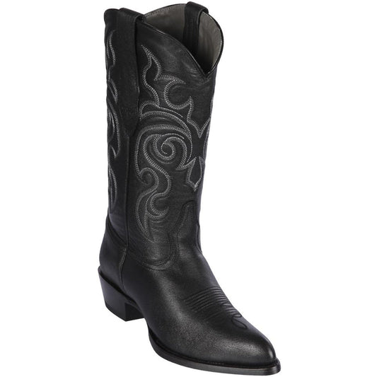  Goat Black Cowboy Boots J-Toe