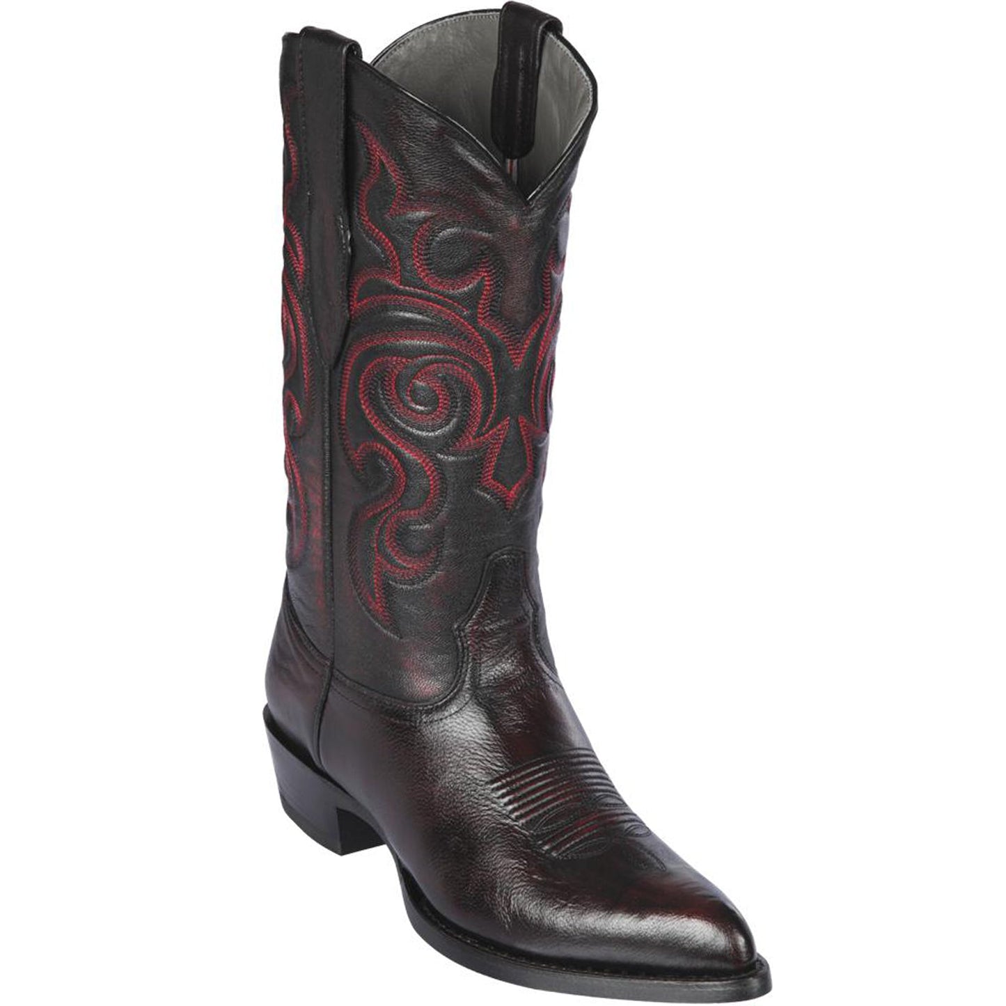  Black Cherry Goat Cowboy Boots J-Toe